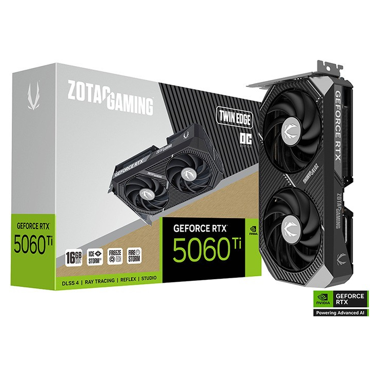 ZOTAC GAMING RTX5060TI 8GB TWIN EDGE OC GDDR7