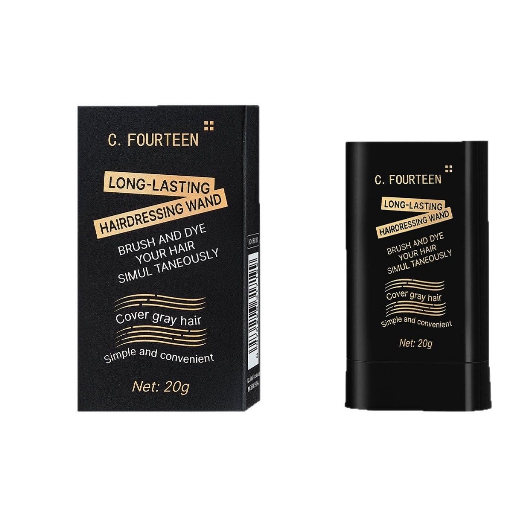 C.313.หวีย้อมผม FOURTEEN ย้อมผม ปกปิดผมหงอก ผงย้อมผมแบบแท่ง หวีย้อมผมปกปิดผมหงอก ปิดผมขาว กันน้ำ - รูปที่ 2