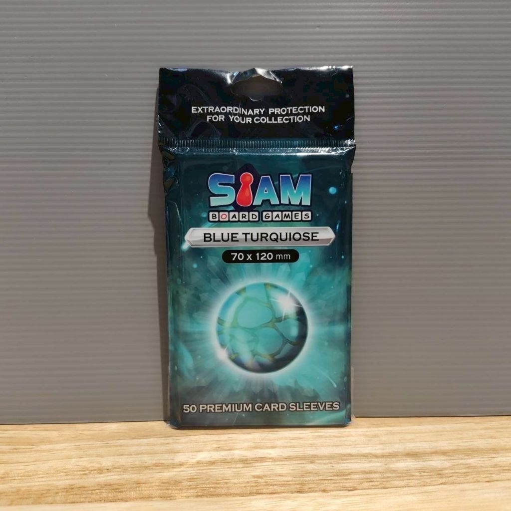 Siam Board Games ซองใสใส่การ์ด Blue Turquiose (ขนาด 70*120) 90 Micron