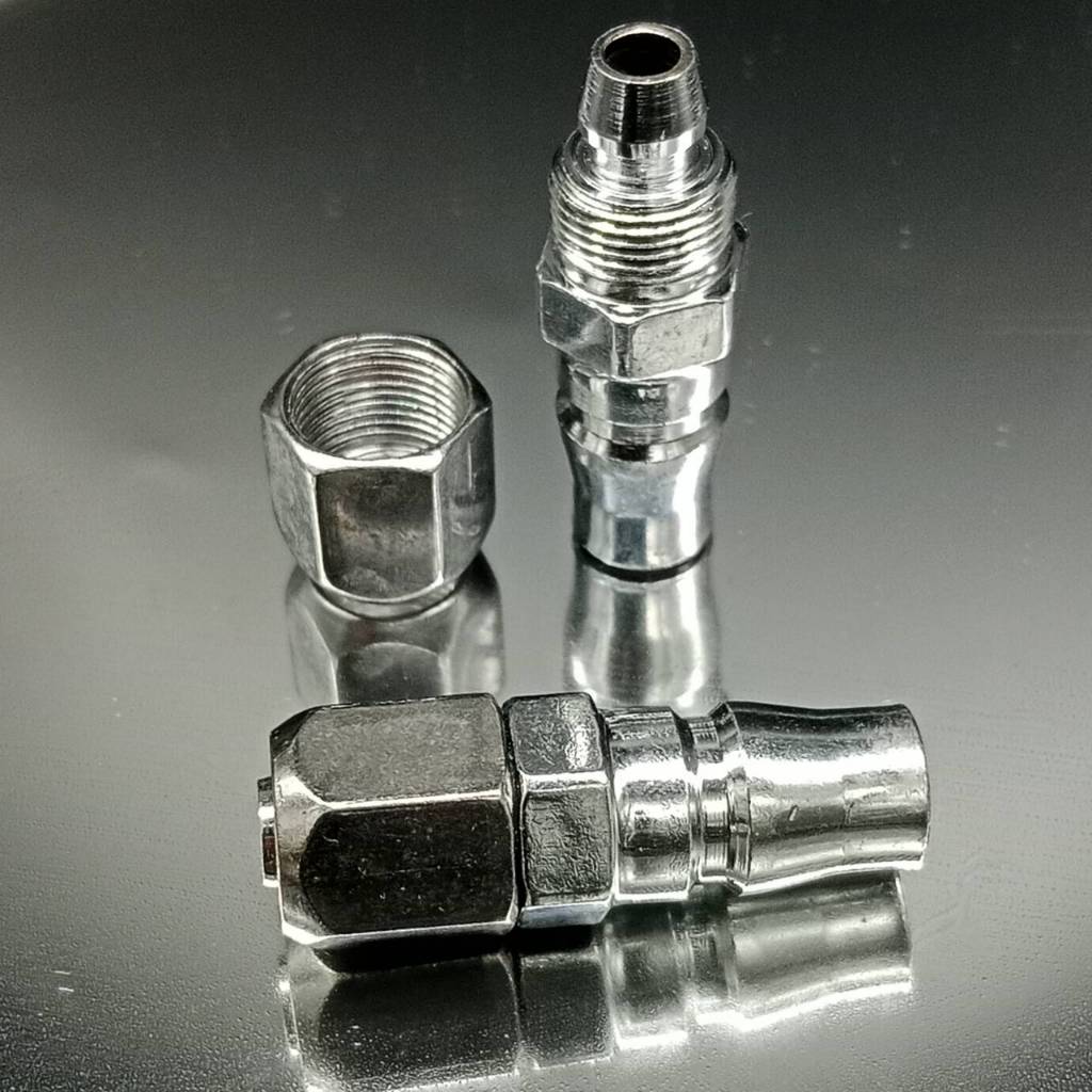 20PP ข้อต่อสวมเร็ว คอปเปอร์ลมรุ่นมีสายรัดในตัว ตัวผู้ขนาดสแตนดาร์ด รุ่น20PP Plug High coupler 20PP s