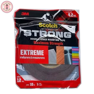 Scotch 3M Extreme Mounting Tape 414 เทปกาวสอง หน้าแรงยึดติดสูง กันน้ำ ทนแดด ใช้ภายนอก ภายใน #414 มี 3 ขนาด 1.5/2.5/10 m.