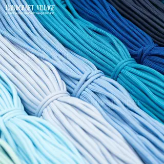 เชือกกลมโพลีเอสเตอร์ 5มม. ยาว5เมตร | POLYESTER สำหรับทำพวงกุญแจ สร้อยข้อมือ ปลอกคอสัตว์เลี้ยง เชือกรองเท้า DIY พาราคอร์ด