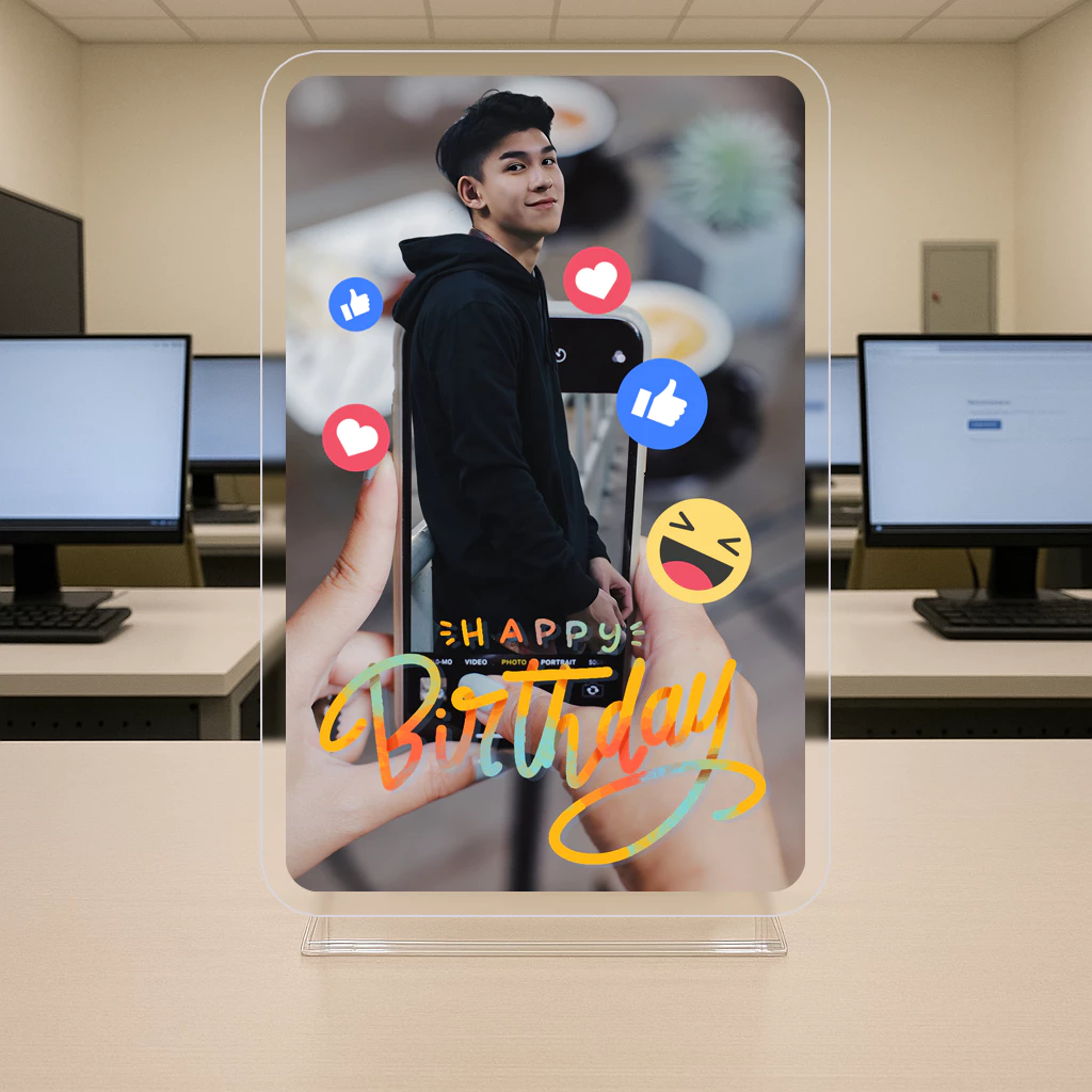 ของขวัญวันเกิด วันครบรอบ สั่งทำรูปภาพ พิมพ์ UV ตั้งโต๊ะได้ thumbnail 5