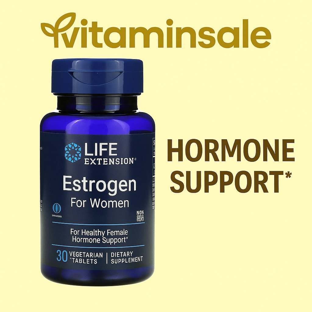 Life Extension Estrogen for Women 30 Tablets | Plant-Based Hormone Support