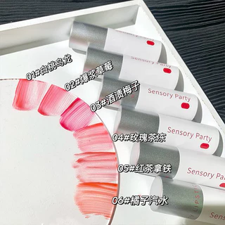 N040 Sensory partty ลิปสติก ลิปกลอส ลิปทินท์ ไม่ติดแมส ติดทนนาน ให้ความชุ่มชื้น