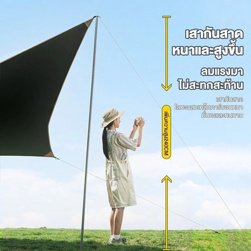 WAYFARER ชุดฟลายชีท 3x3m/3x4m ผ้าใบกันน้ำ 2000D thumbnail 7