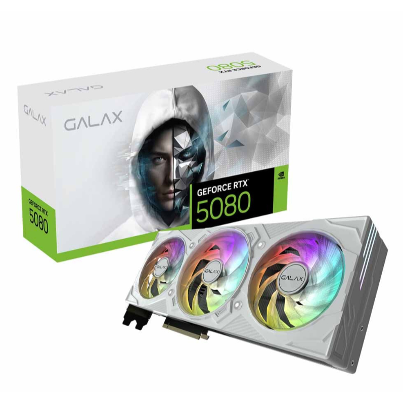 VGA GALAX GEFORCE RTX 5080 EX GAMER 1-CLICK OC WHITE - 16GB GDDR7