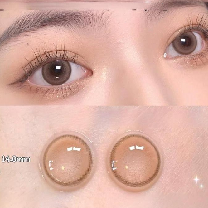 Midroo เลนส์หวานๆ  Choco Mousse คอนแทคเลนส์สีกรองแสงคอนเทค Brown Contact Len 14.0mm