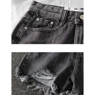 REKIO S~6XL (25-39) กางเกงยีนขาสั้น เอวสูง สไตล์เกาหลี