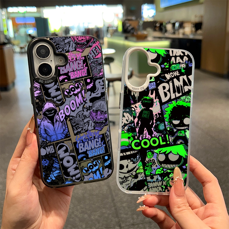 🔥เคสโทรศัพท์แอปเปิ้ล🔥 ทนต่อสิ่งสกปรก 11 12 13 14 15 Pro Max XS X XR 7 8 14Plus ป้องกันการชนกัน รุ่นเย็น มีหลายสี วงดนตรี - รูปที่ 2