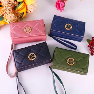 BM106#กระเป๋าสตางค์ ใบกลาง3พับ น่ารัก👛👛 ช่องซิป 1 ช่อง ️ช่องใส่บัตร 8 ช่อง ️ใส่แบงค์เต็มใบได้