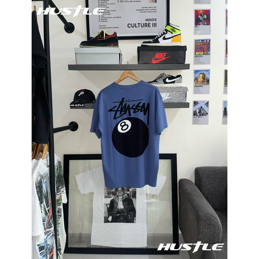 [Hustle.store]เสื้อยืด Stussy 8 ball navy T-shirt ของแท้🇦🇺พร้อมส่ง‼️‼️‼️‼️‼️‼️‼️‼️