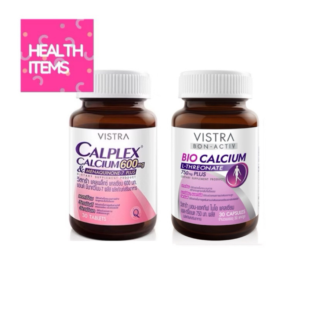 Vistra Calplex calcium 600mg. & Menaquinone-7 plus