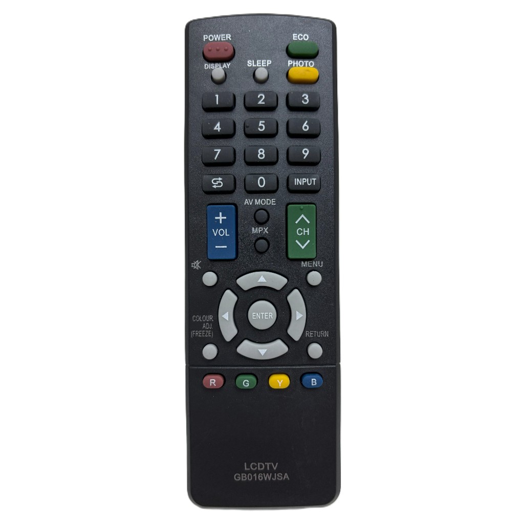 รีโมททีวี ชาร์ป Sharp รุ่น GB016WJSA [ ใช้กับทีวีชาร์ป Sharp จอแบน ตรงรุ่น ]
