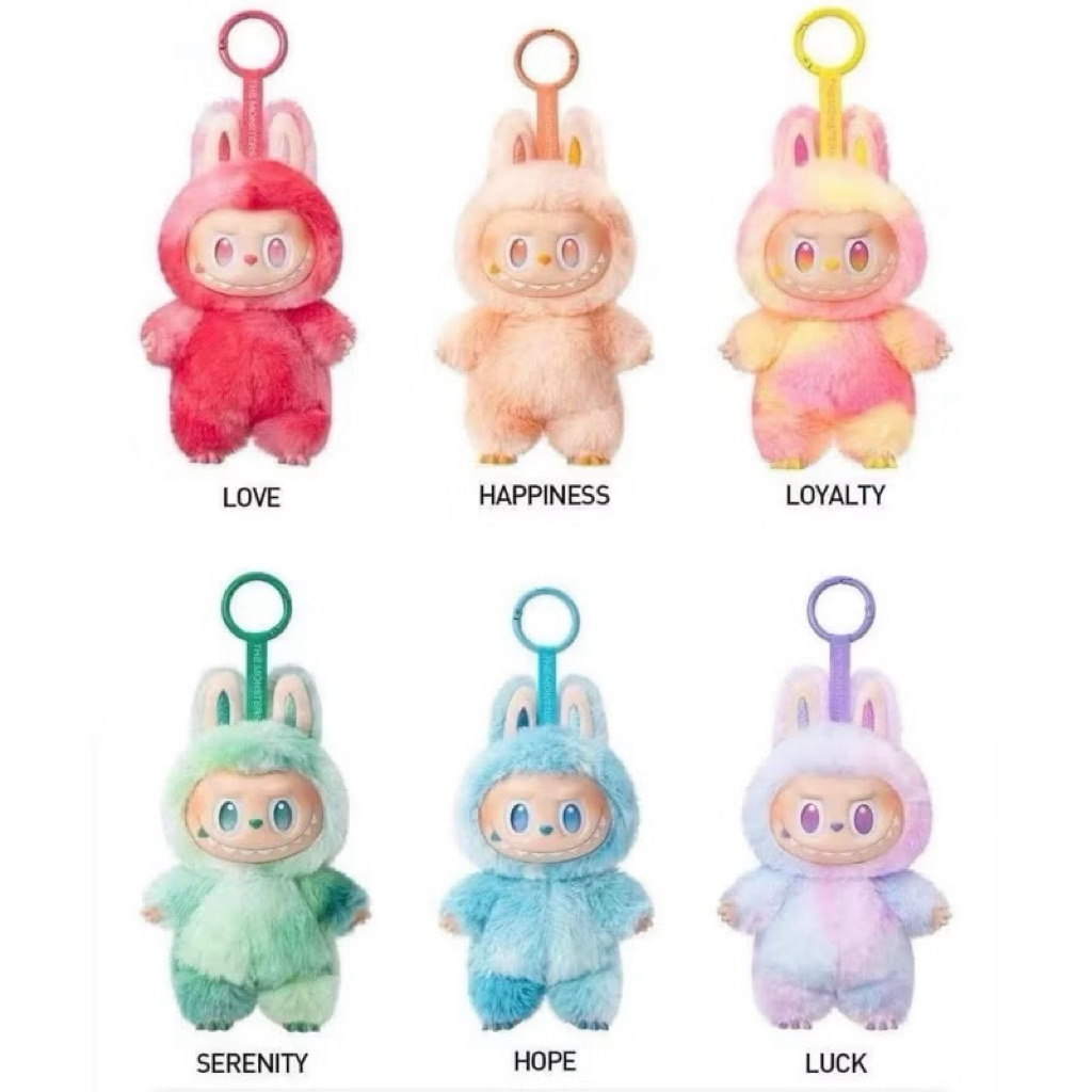 สินค้าพร้อมส่งในไทย😍พรพวงกุญแจ ราลาบูบู้ V3 The Monsters Big Into Enegy Series Vinyl Plush ที่แขวนกระเป๋า รุ่น3 Labubu