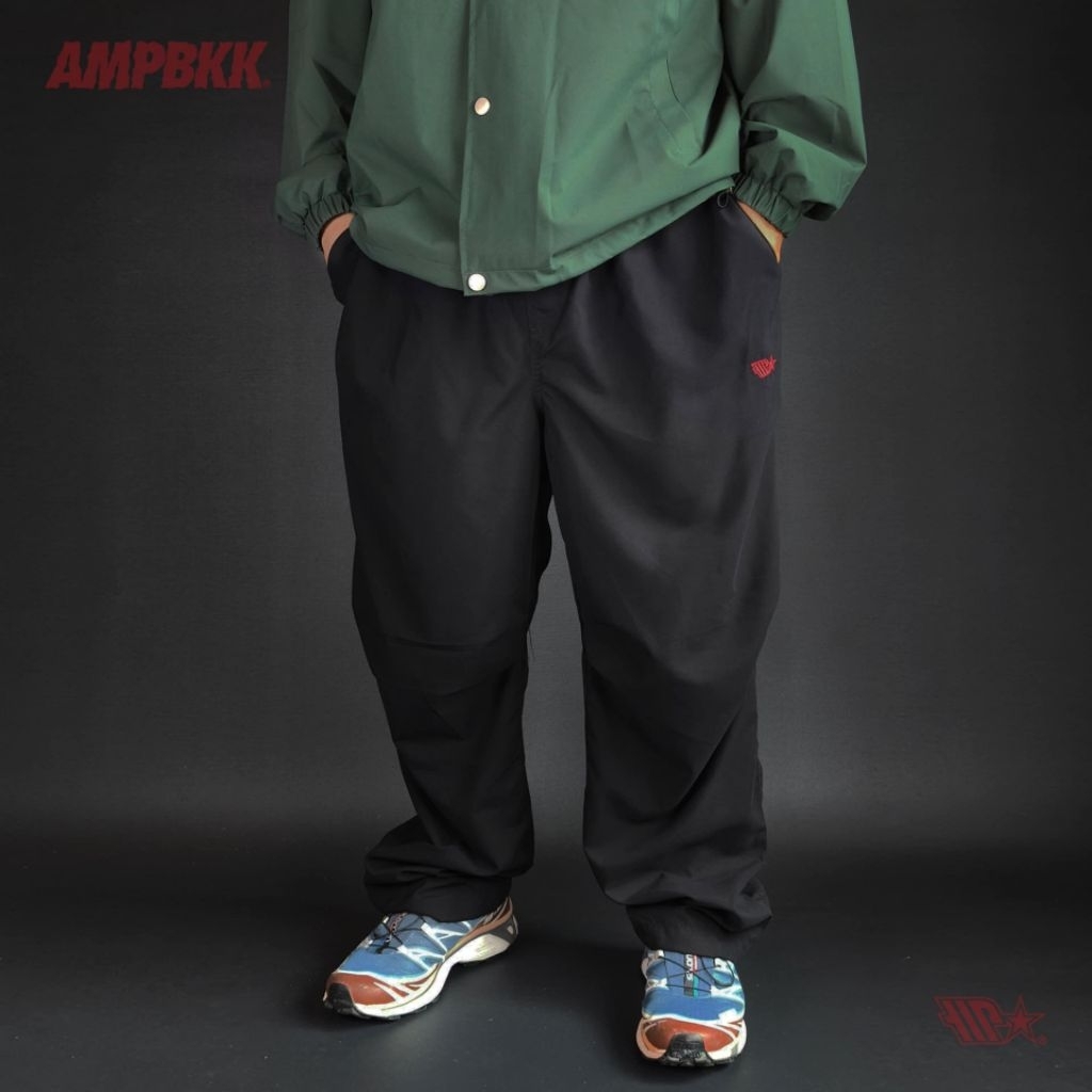 A.M.P. "LOGO" NYLON PANTS