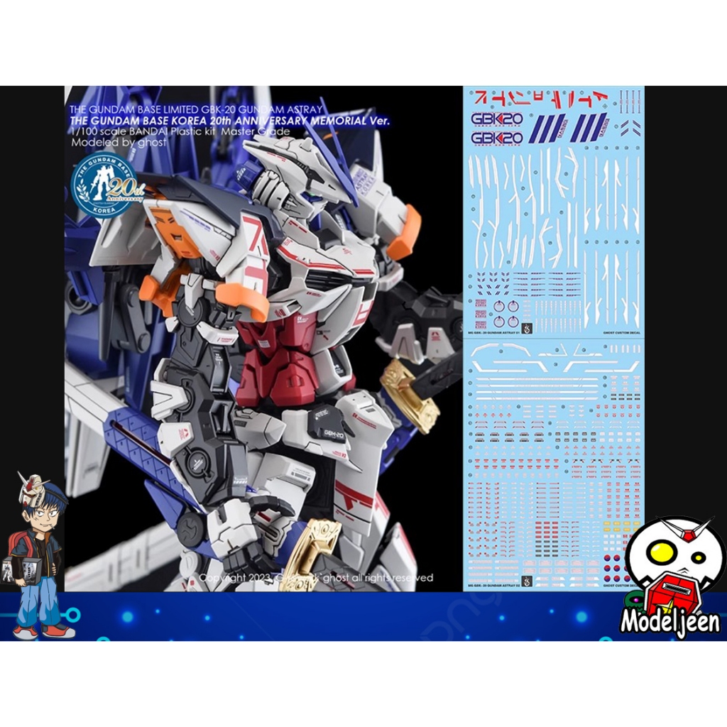 Water Decal 233 MG1/100 Gundam Astray GBK-20 ยี่ห้อ Ghost Decal