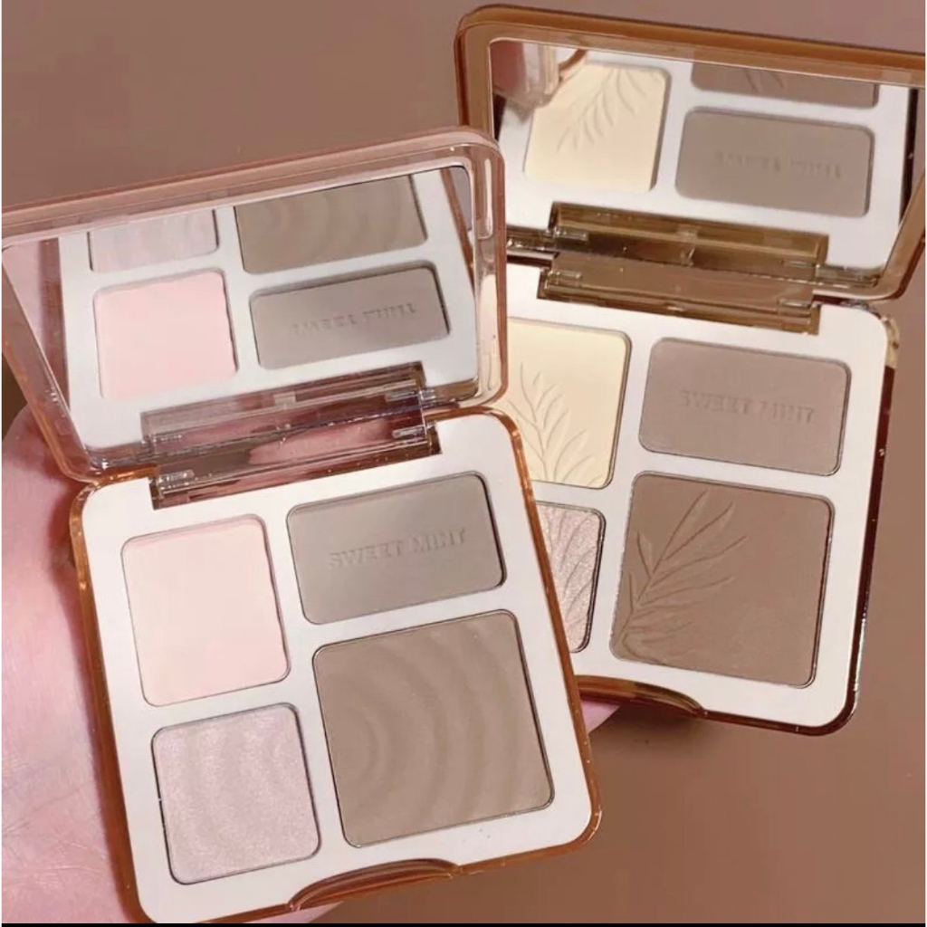 L320 Sweet Mint พาเลทคอนทัวร์ ไฮไลท์จมูก เนื้อฝุ่น กันน้ำ กันเหงื่อ ติดทนนาน