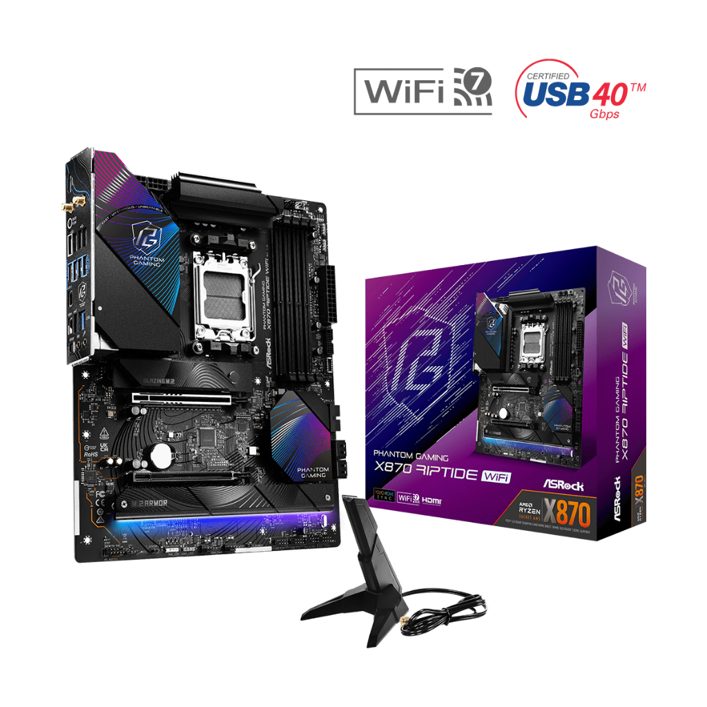 MAINBOARD (เมนบอร์ด) ASROCK X870 Riptide WiFi