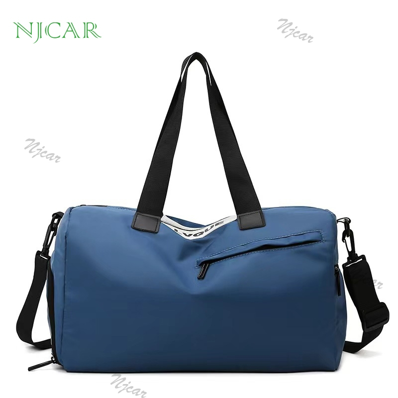 NJCAR1 BAG กระเป๋า สำหรับเดินทาง กันน้ำ ฟิตเนส กีฬา โยคะ แยกแห้ง/เปียก มีช่อง เก็บรองเท้า