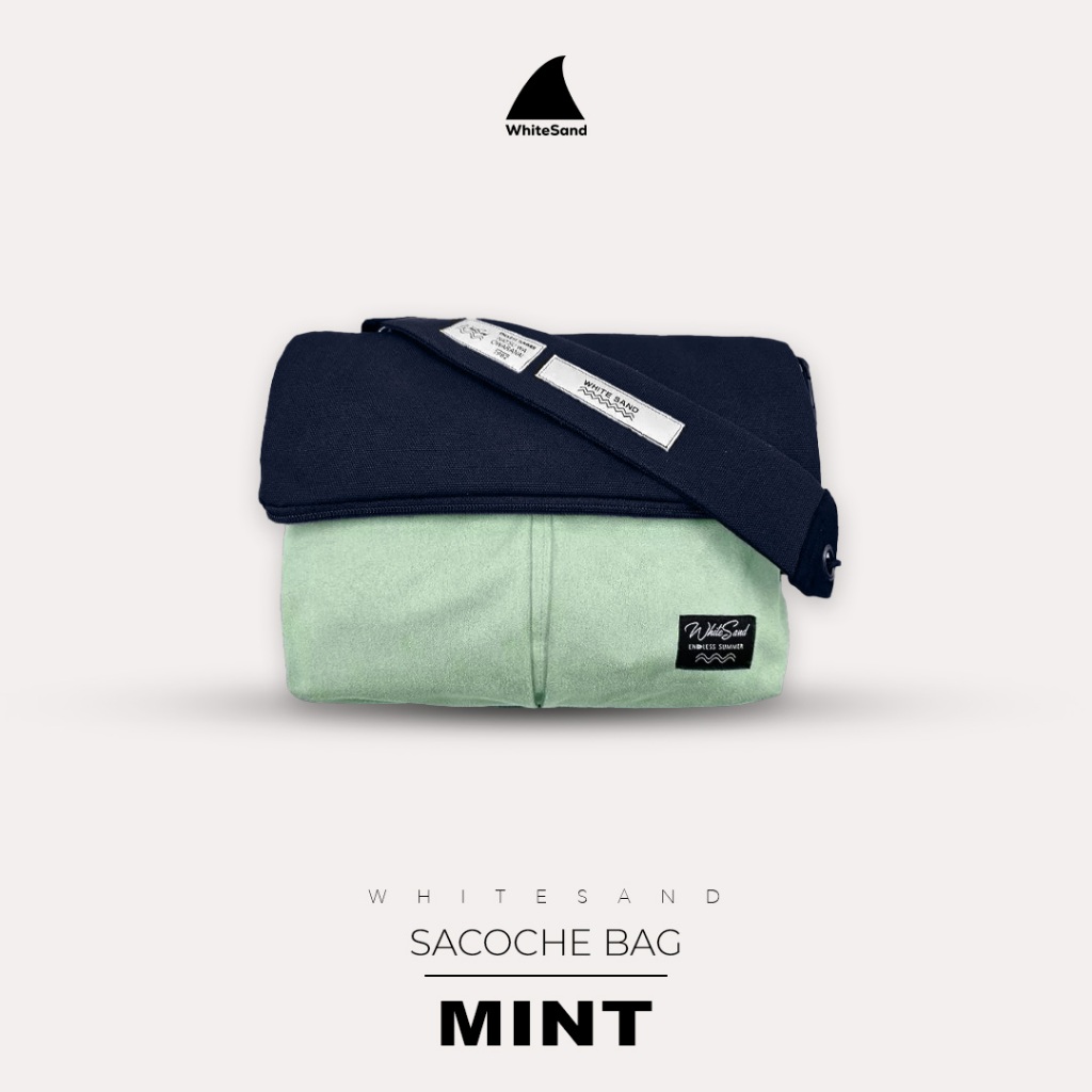 WhiteSand Sacoche Bag | กระเป๋าสะพายข้างสี Navy blue