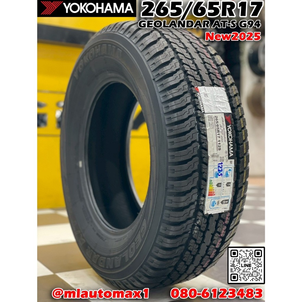 ยาง YOKOHAMA GEOLANDAR AT-S G94 265/65R17  ยางใหม่ปี2025