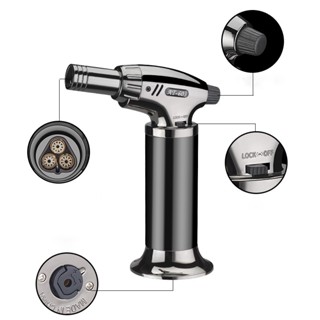 AT-603ไฟแช็กไฟฟู่ รุ่น 3หัว อุปกรณ์จุดไฟ หัวพ่นไฟ หัวพ่นแก๊ส…