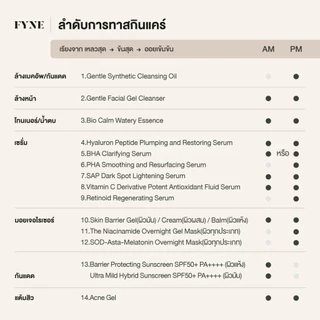 B03 l (ผิวขาดน้ำ-แห้งมาก) FYNE Skin Barrier Serum in Balm +Prebiotic Moisturizing