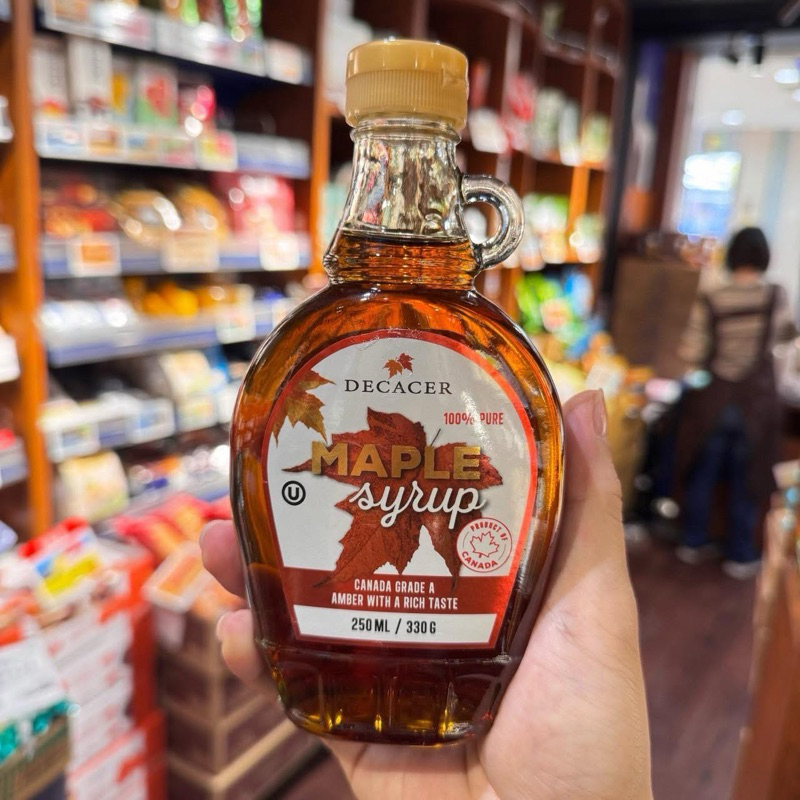 ‼️ร้านนี้ถูกที่สุด‼️ DECACER 100% PURE MAPLE SYRUP เมเปิ้ลไซรัป หอม อร่อย ใส่มัทฉะ หรือ กาแฟได้