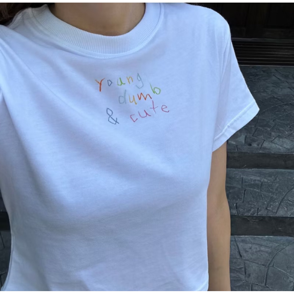 kudsun - mini tee | ส่งต่อเสื้อครอป🤍