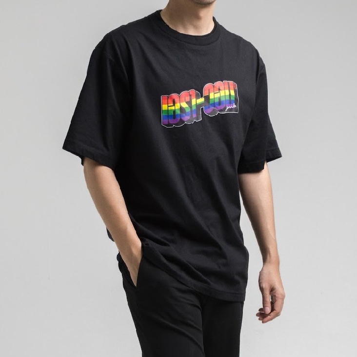 era-won เสื้อยืด T-SHIRT OVERSIZE PRIDE สี Black Pride