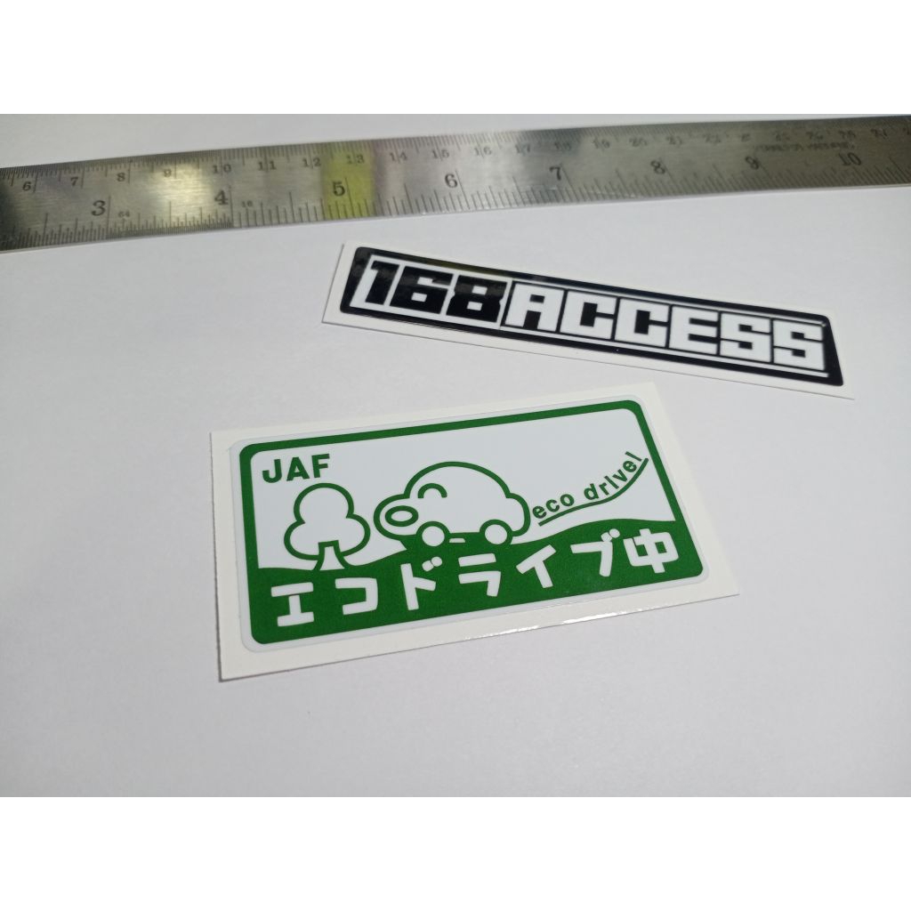 สติ๊กเกอร์ JAF Eco Drive JDM Japan Car Style ขับขี่ปลอดภัย