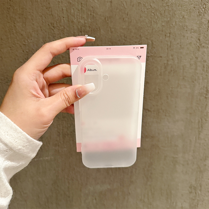 แฟชั่นmatteโปร่งแสงเคสโทรศัพท์สําหรับiphone 12 13 14 15 16 Promax 14 Plus X MAX XS 7 8plus Ultra 12pro 11pro max - รูปที่ 7