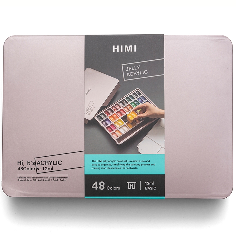 Miya Himi อะคริลิค ารตั้งค่า 36/48สี×12 กรัม ถ้วยเปิดคู่ กันน้ำไม่ง่ายที่จะจางหาย ปลอดสารพิษสีสันสดใส เคสแบบพกพา Acrylic ราคา ถูกที่สุด ดีลบีเคเค แกลเลอรีภาพที่ 9