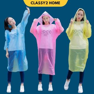 เสื้อกันฝน ชุดกันฝนฉุกเฉิน กันน้ำ สำหรับผู้ใหญ่ (CH-214)
