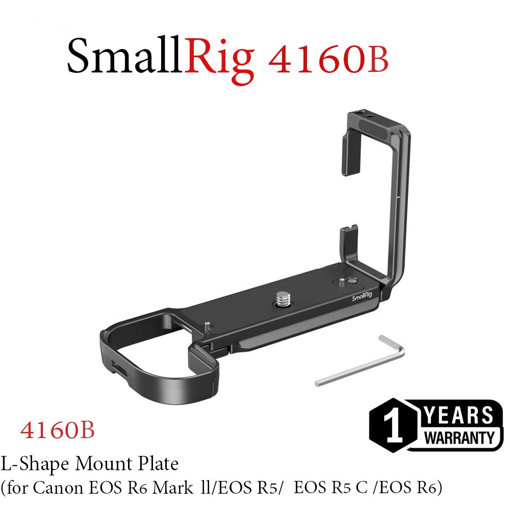 SmallRig 4160B L-Shape Mount Plate (for Canon EOS R6 Mark ll /EOS R5/EOS R5 C/EOS R6)