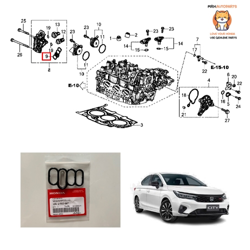 ซีลวีเทค HONDA CITY 1.0 TURBO 4-5 ประตู้ใช้ได้ทุกรุ่นปีแท้ศูนย์จำนวน 1 ชิ้น