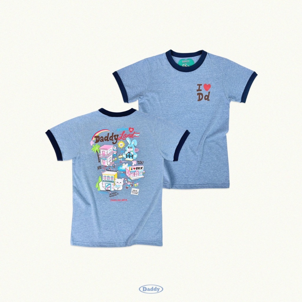 DADDY | I Love Daddy Land T-shirt เสื้อสีฟ้า สุดน่ารัก