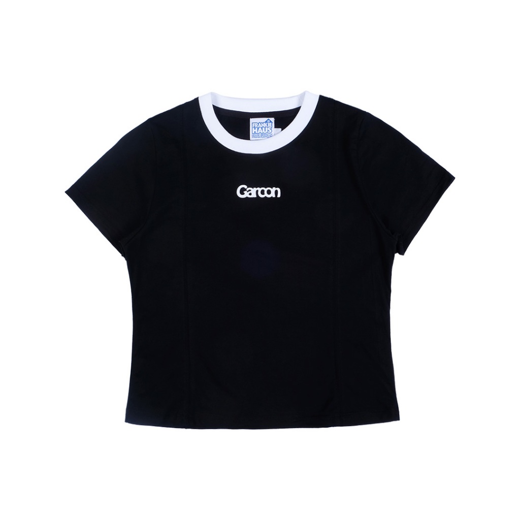 FRANK! Garcon straight line tee (Black)