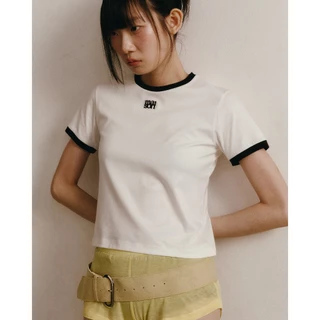 maison KEEPS | The Ringer Dual Logo Tee | เสื้อยืด ปักโลโก้
