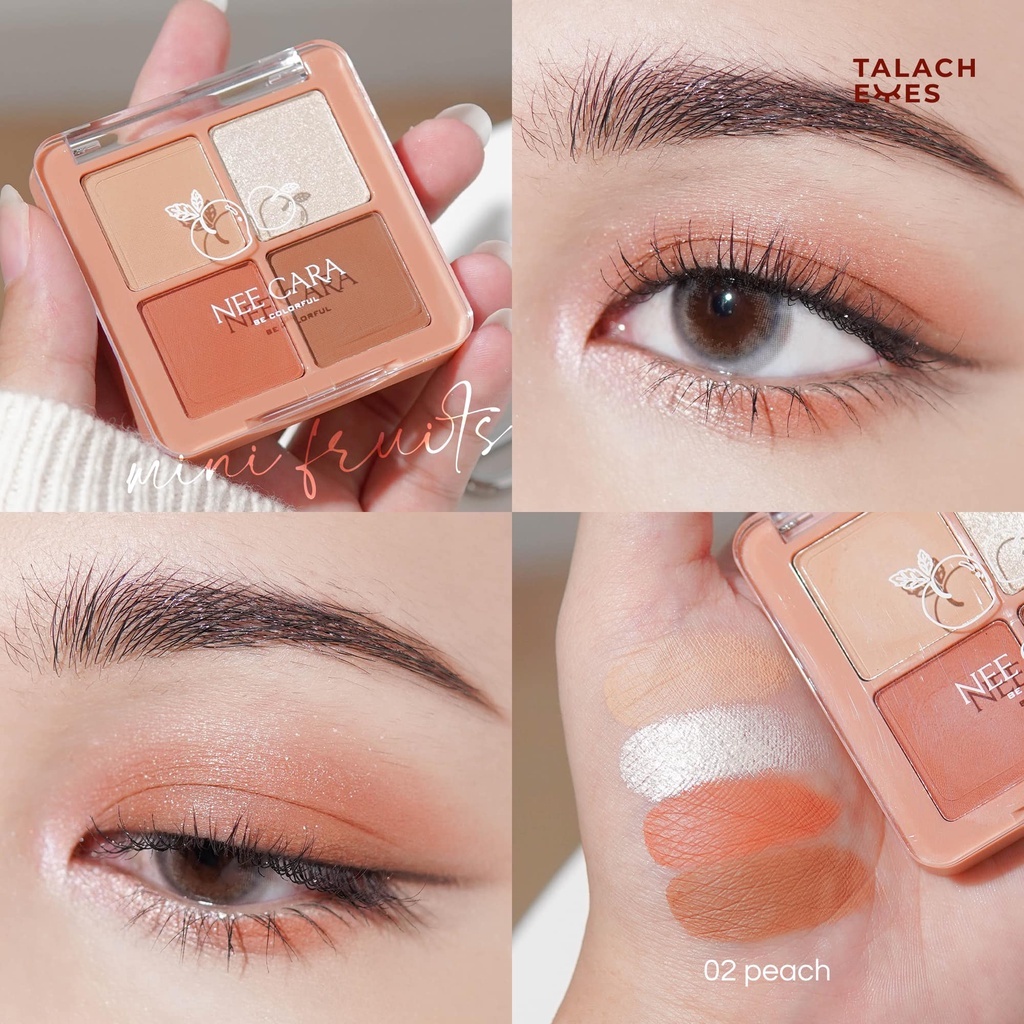 อายแชโดว์ Nee Cara Mini Fruits Eyeshadow นีคาร่า มินิ ฟรุท อายแชโดว์ (N319) ราคา ถูกที่สุด ดีลบีเคเค แกลเลอรีภาพที่ 3