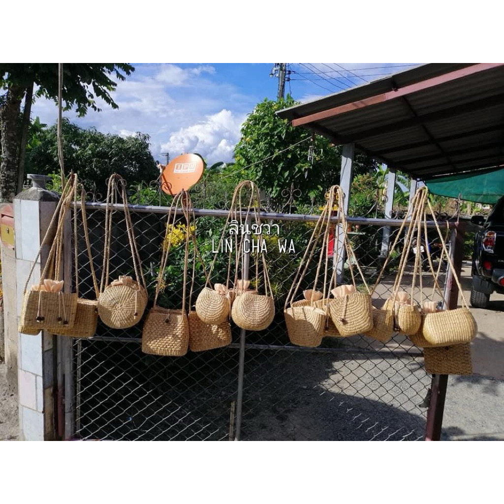 กระเป๋าสาน สะพายเล็กน่ารัก🔥 หลากหลายแบบ ทรงสวย Handmade🌿
