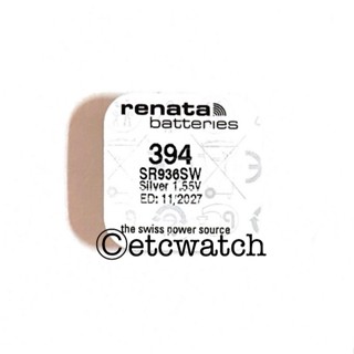 พร้อมส่ง> ถ่านกระดุม Renata 394 / SR936SW Silver 1.55V Swiss…