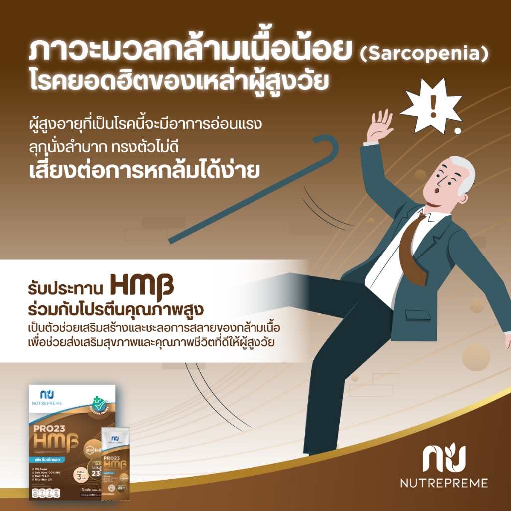 [Official Store]  Nutrepreme Pro23 นิวทรีพรีม โปร23 Choco HMB ขนาด 800 กรัม กลิ่นดาร์กช็อคโกแลต - รูปที่ 4