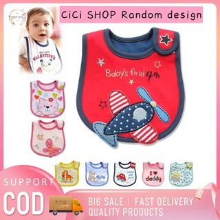 CICI ผ้ากันเปื้อนทารกกันน้ำ ลายน่ารัก เนื้อผ้านุ่ม ใช้ได้ตั้งแต่แรกเกิด