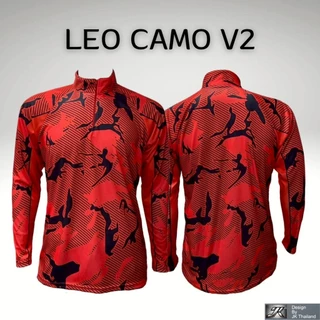 ลาย LEO CAMO V2 เสื้อตกปลาแขนยาว JK Thailand กันยูวี ป้องกันรังสี UV 80% แห้งเร็ว