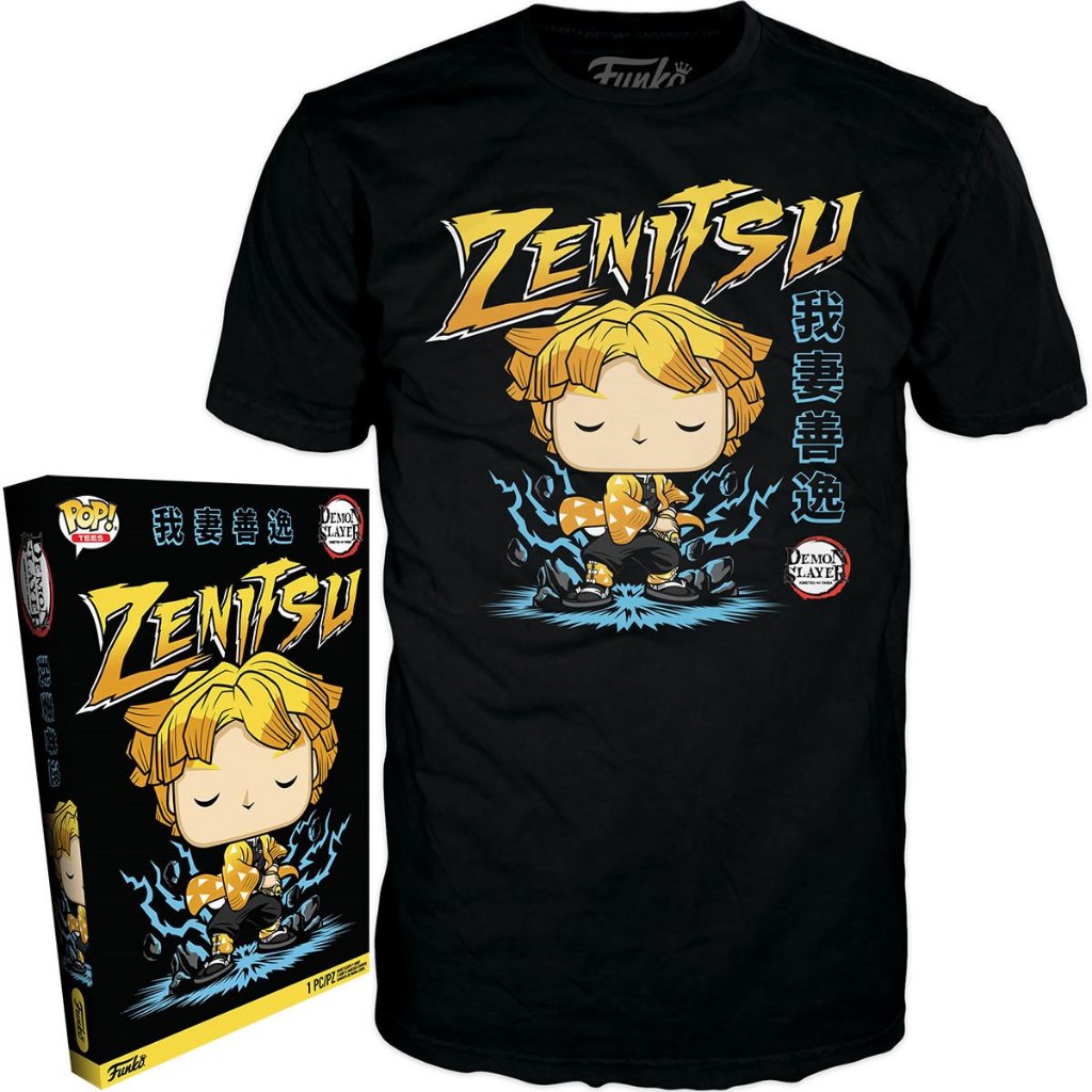 ✨ลิขสิทธิ์แท้✨Funko Pop T-Shirt Demon Slayer - Zenitsu