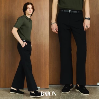 BARON Bootcut Trousers กางเกงสแลคขาม้าผู้ชาย ดีไซน์หรู Quiet Luxury ดูสูงเพรียว ผ้าพรีเมียม