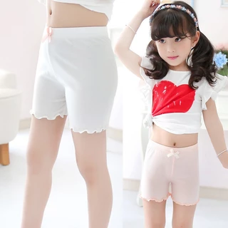 กางเกงซับในเด็กหญิง SIZE 100-170(2-15 ปี) ผ้านิ่ม ระบายอากาศ ไม่อึดอัด สวมใส่สบาย