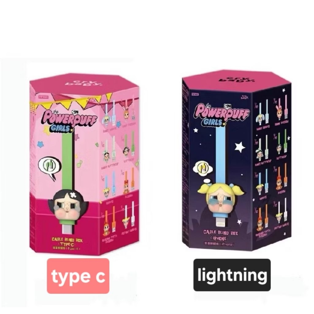 🇹🇭เลือกตัว 👧👩‍🦰👱‍♀️สายชาร์จ crybaby x powerpuff girls data cable